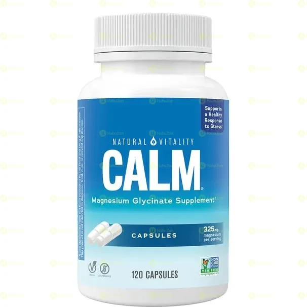Natural Vitality CALM Magnesium Glycinate 120 Capsules