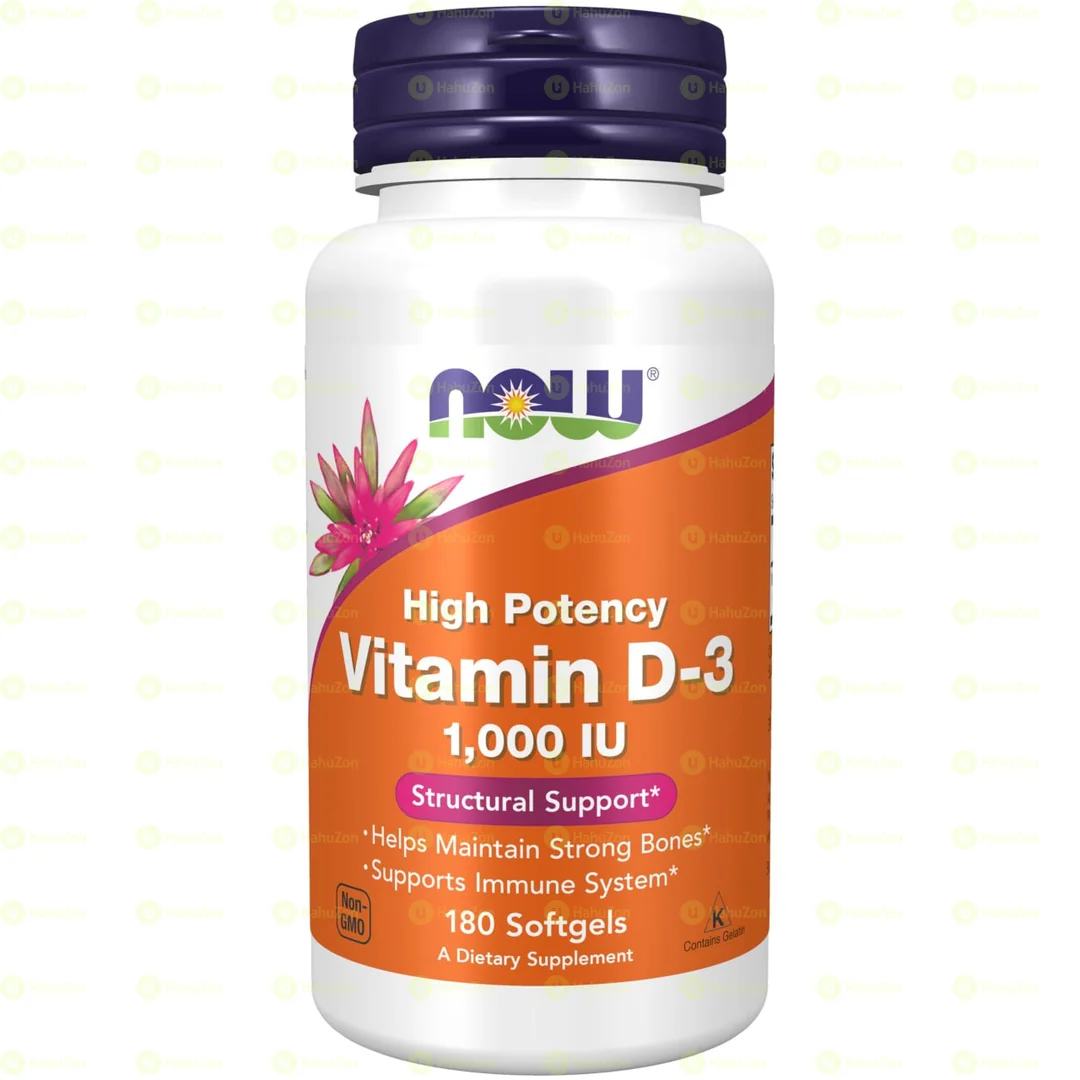 Now VitaminD3 1000IU 180 Softgels