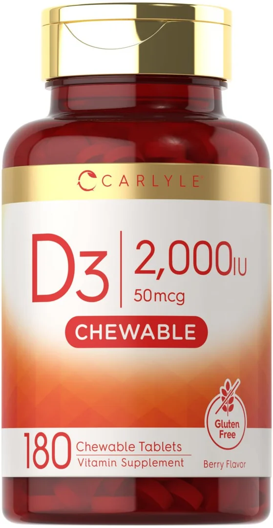 Carlyle D3 2,000IU 180 Chewable Tablets