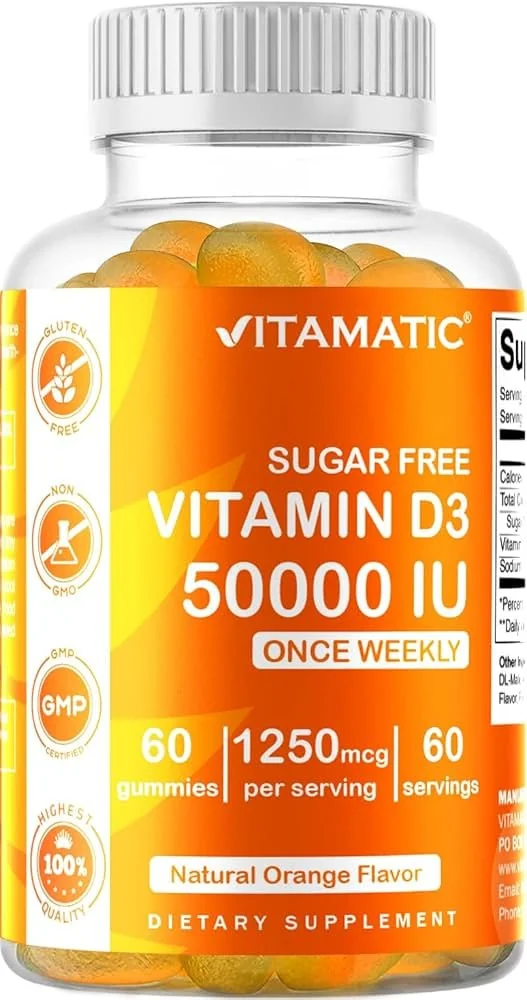Vitamatic Vitamin D3 50,000IU 60 Gummies