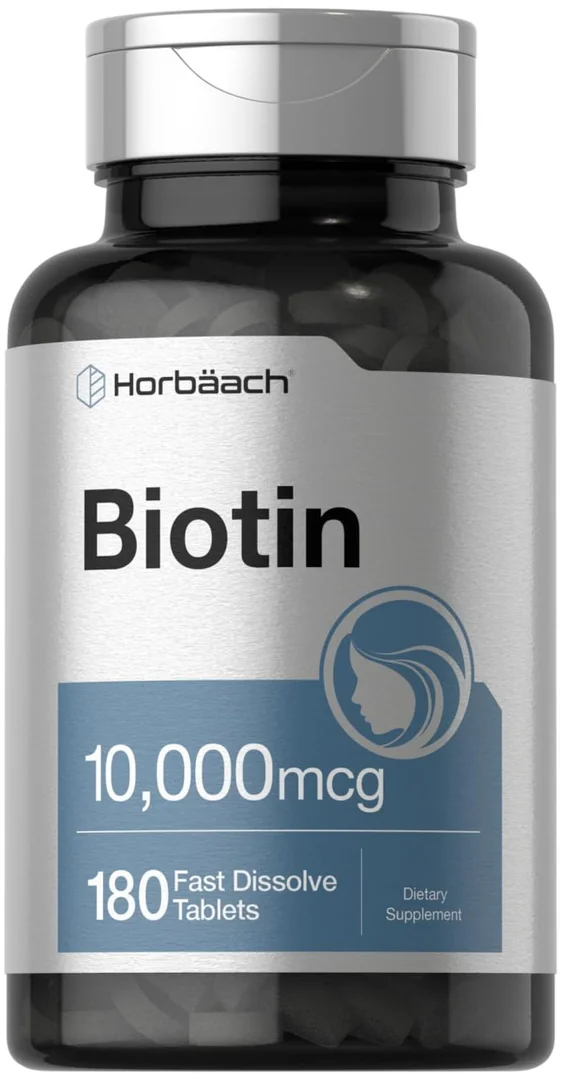 Horbaach Biotin 10,000mcg 180 Tablets