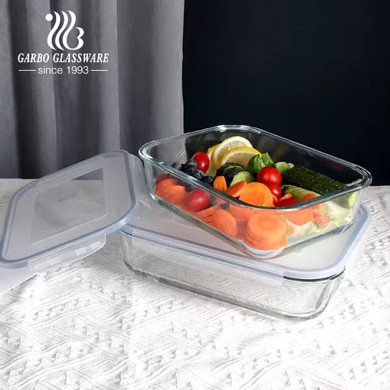 ባለ ክዳን 1040ሚ.ሊ መጠን የመስታወት ፓትራ