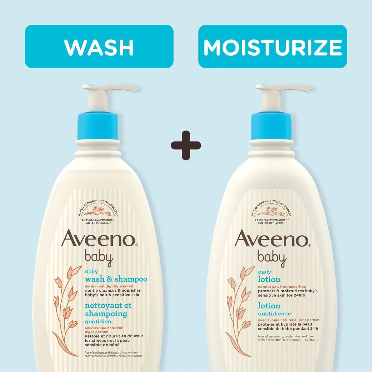 AVEENO® Baby Wash & Shampoo + Lotion