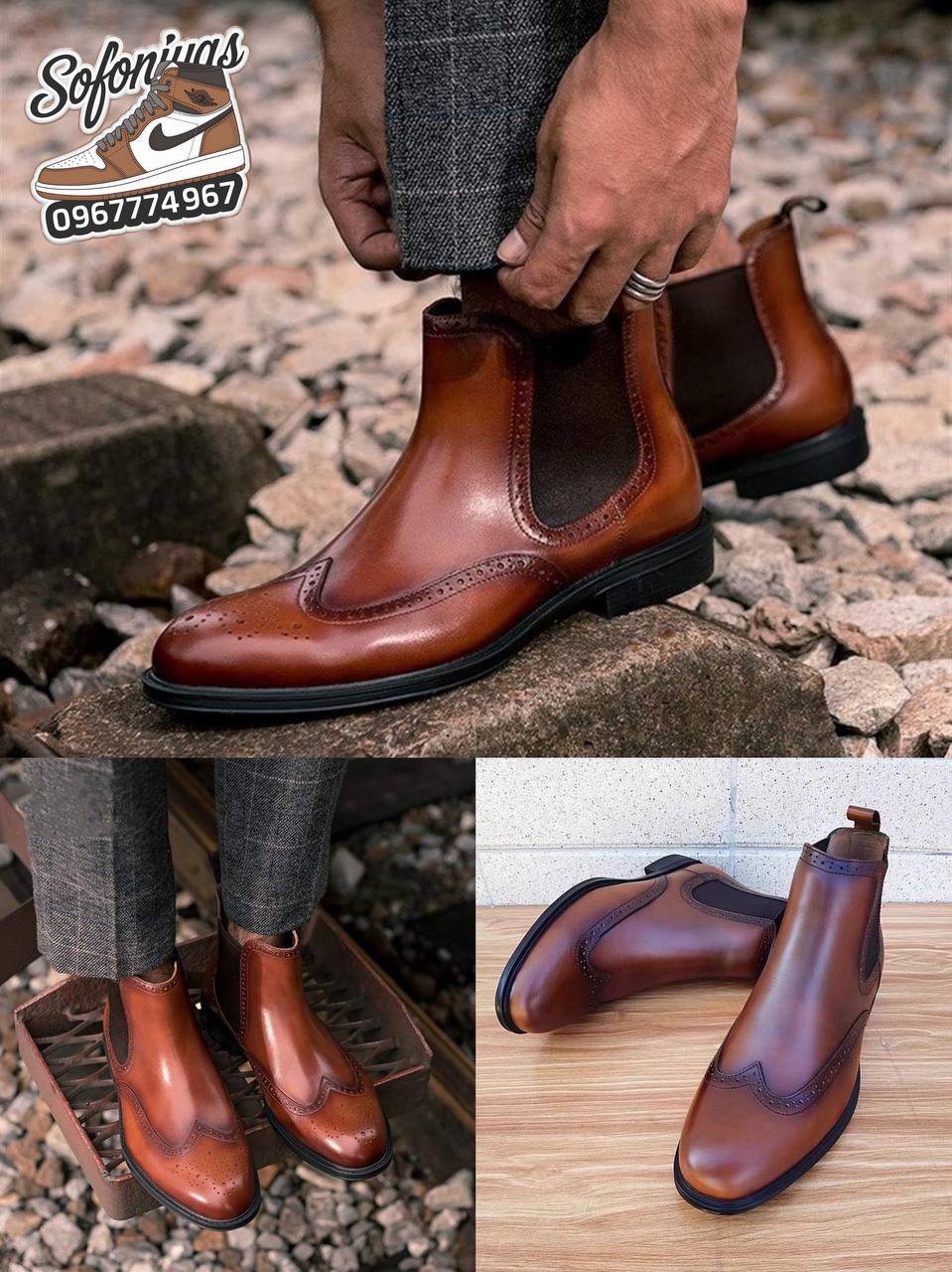 Bonai Chelsea Leather Boots