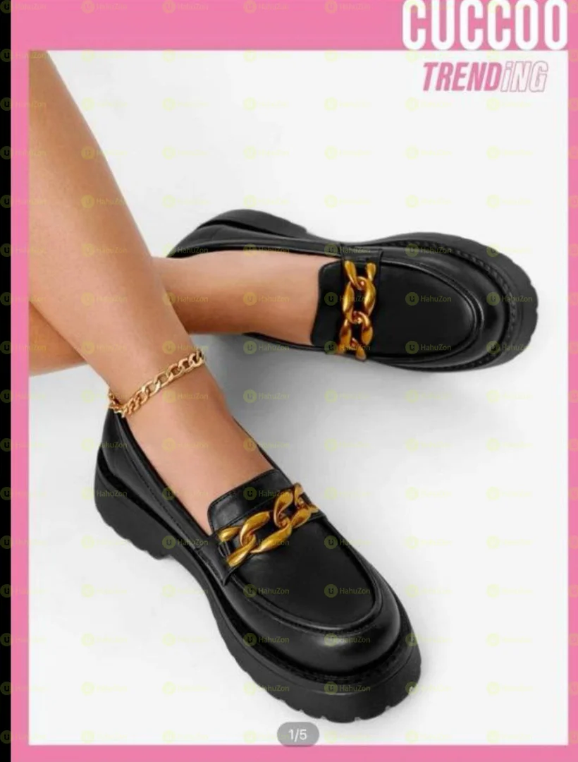 Trending Chain Decor flatform loafers