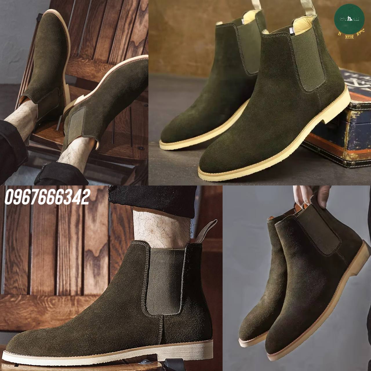 Manladuo Pure Suede Chelsea Men's Boot