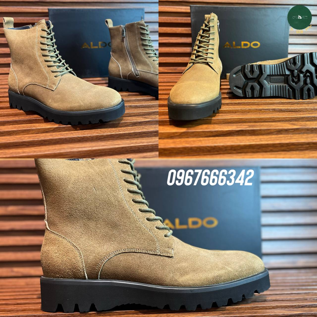 Aldo Pure Suede Lace Up Men's Boot