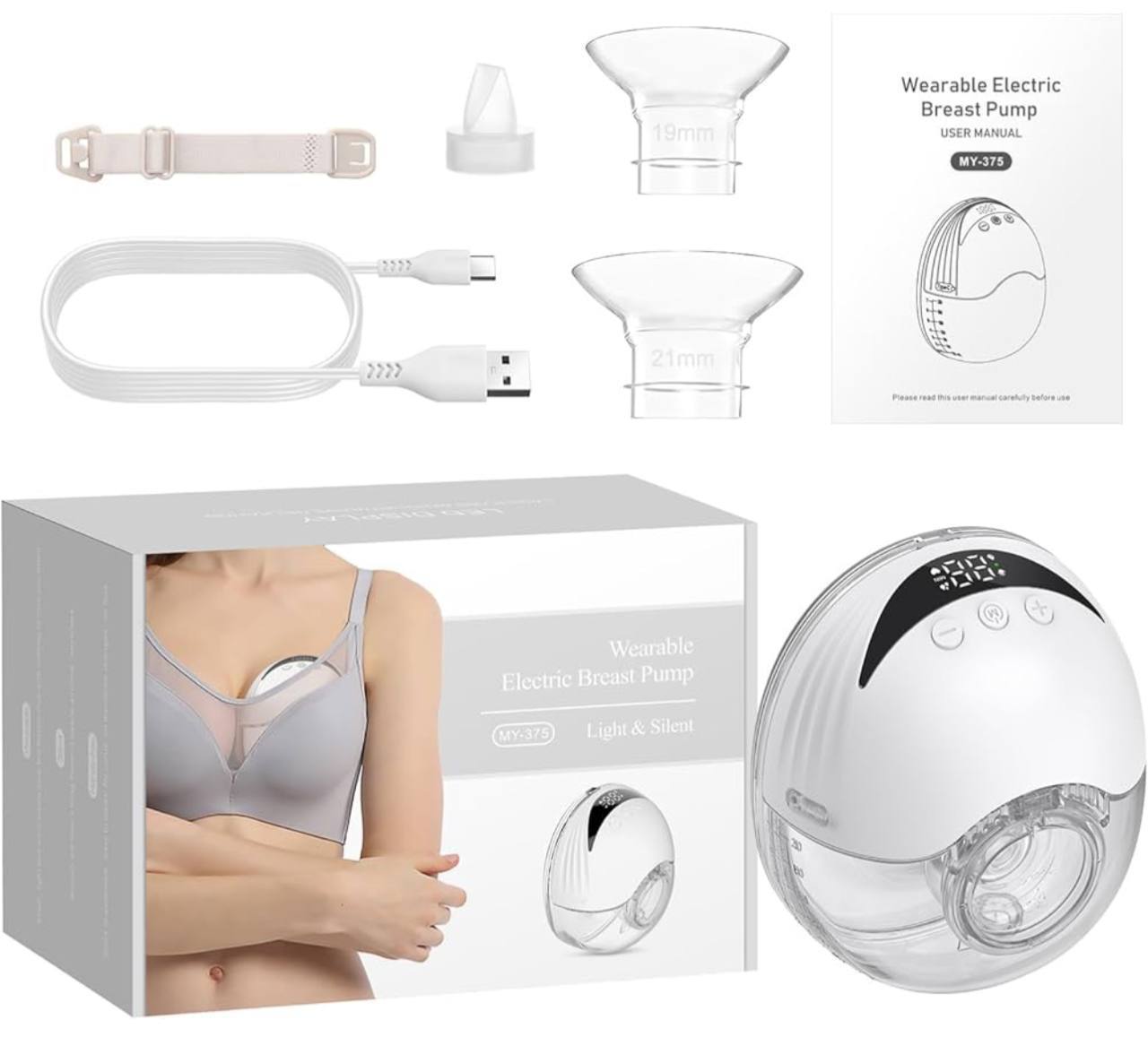 በቻርጅ የሚሰራ ዘመናዊ የጡት ማለብያ