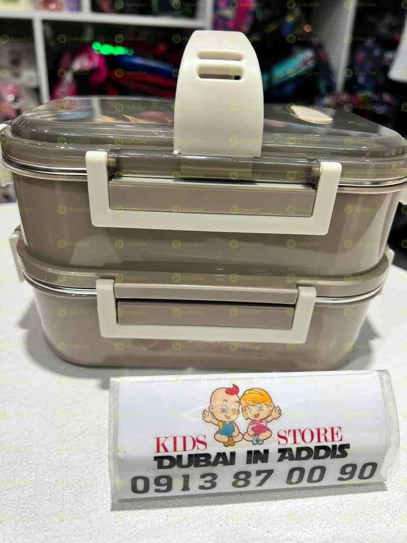 2 ተደራቢ 3 ፓርቲሽን ያለው ፔርሙዝ የምሳ እቃ