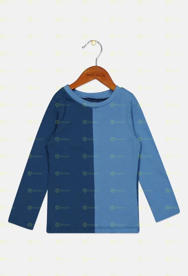 First Impression Kid Boy Two Tone Long Sleeve Shirt