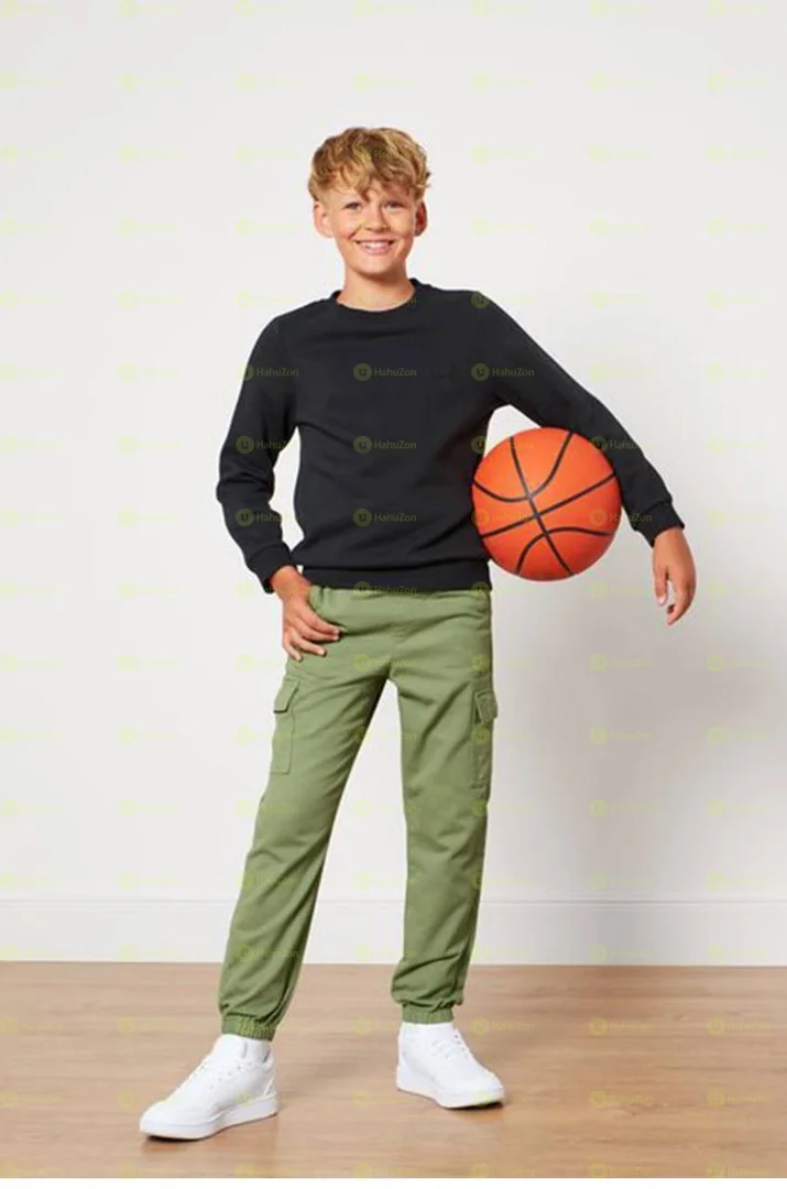 Tchibo Kid Boy Solid Cargo Pants