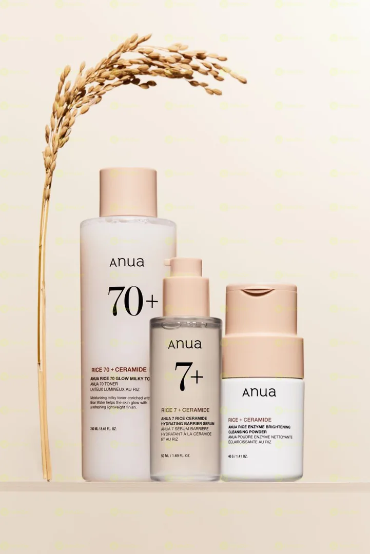 Anua Rice 3-Step Glass Skin Routine