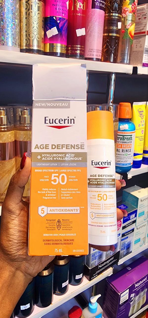 Eucerin Sun Age Defense Face Sunscreen SPF 50