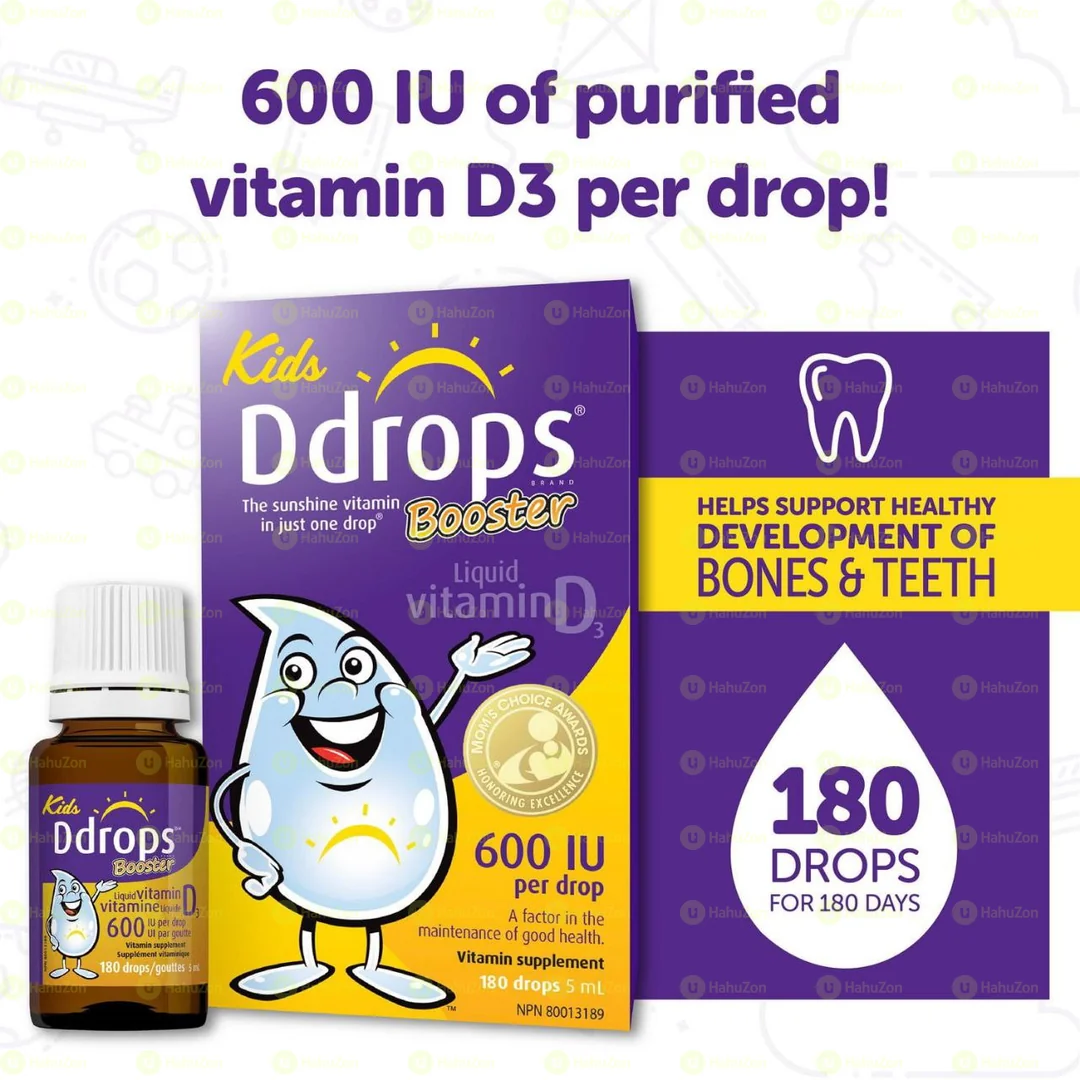 Ddrops® Booster Liquid Vitamin D3 Vitamin Supplement