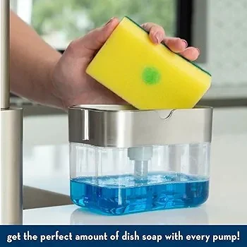 Soap Pump Dispenser with Sponge