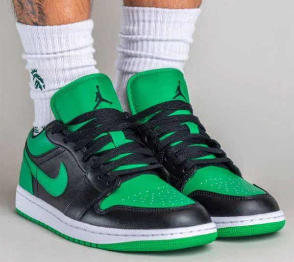 Jordan 1 Low Loucky Green Men's Shoes