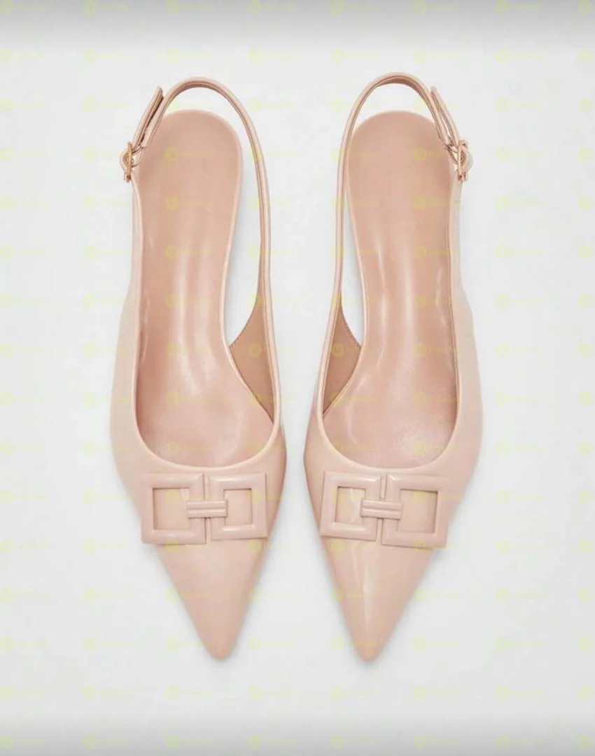 Pointy Toe Sling Back Flat