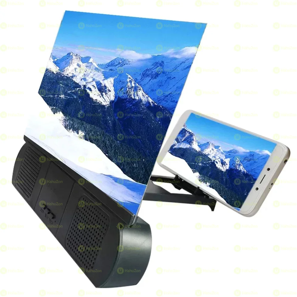 2in1 Mobile Screen Magnifier with Built-in Bluetooth Speaker