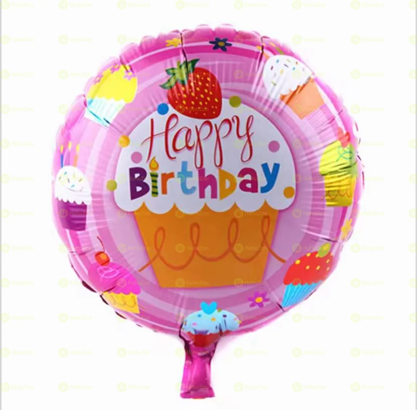 Happy Birthday Aluminum Foil Balloons