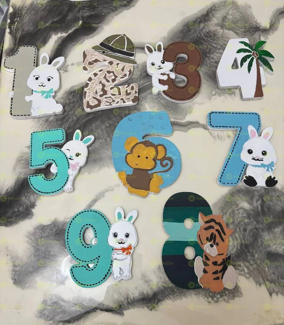 Cute Rabbit Number Clipart