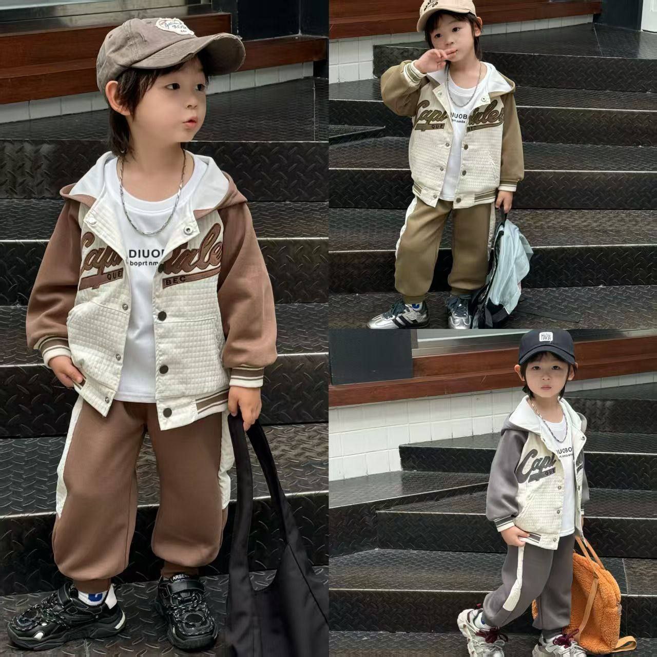 Baby Boys Acket, T-Shirt & Short 3Pc