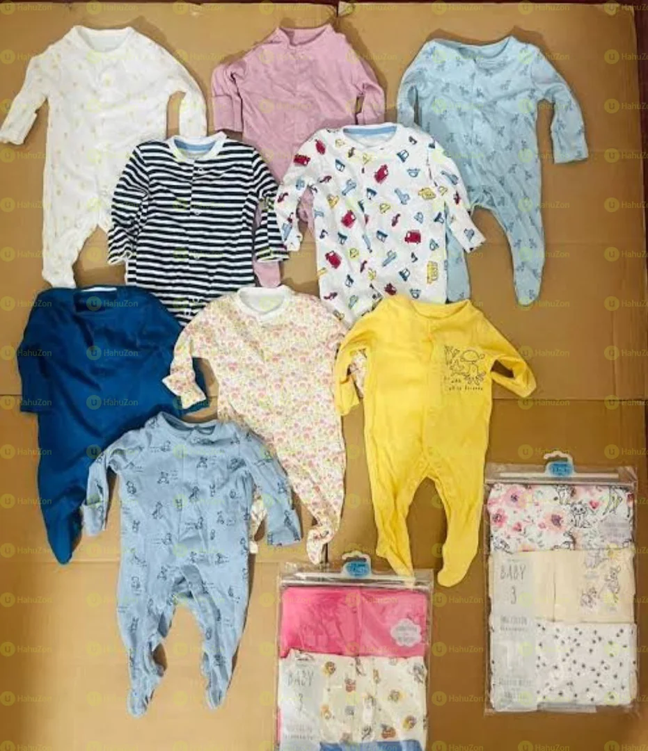 3Pcs Newborn Baby Foot Wrapped Jumpsuit