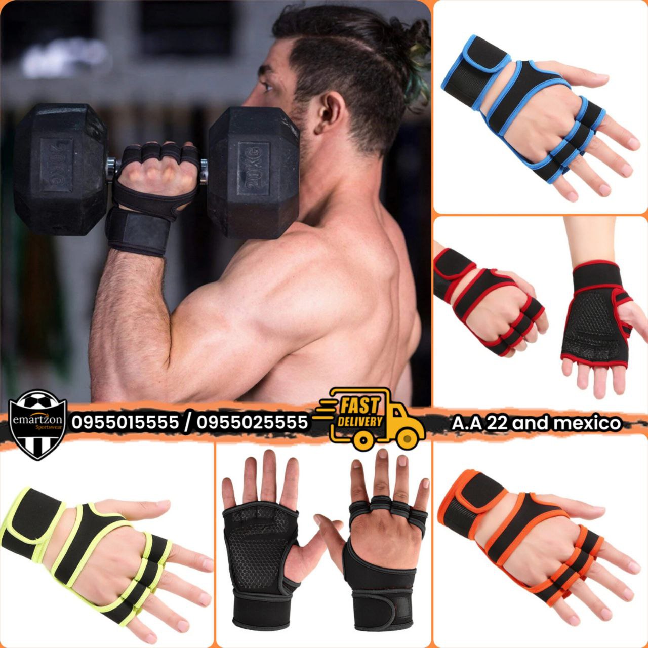 High-quality Weightlifting Stylish Open-Back Workout Gloves