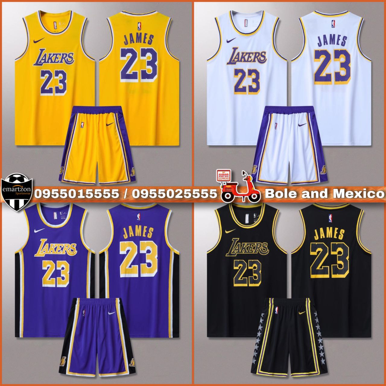 Original Nba Lakers Basketball Jersey With Short Set