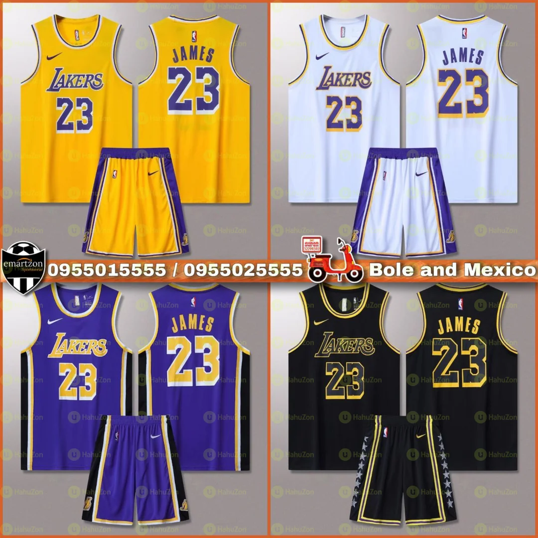 Original Nba Lakers Basketball Jersey With Short Set