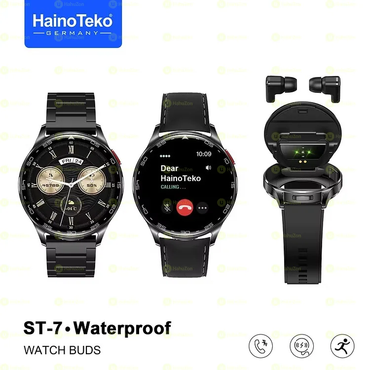 HainoTeko ST-7 Smartwatch with Earbuds