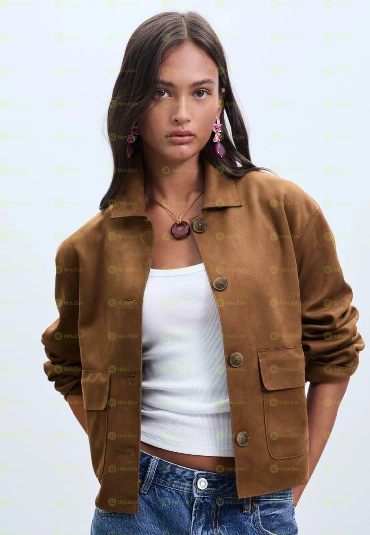 Stradivarius Faux Leather Jacket