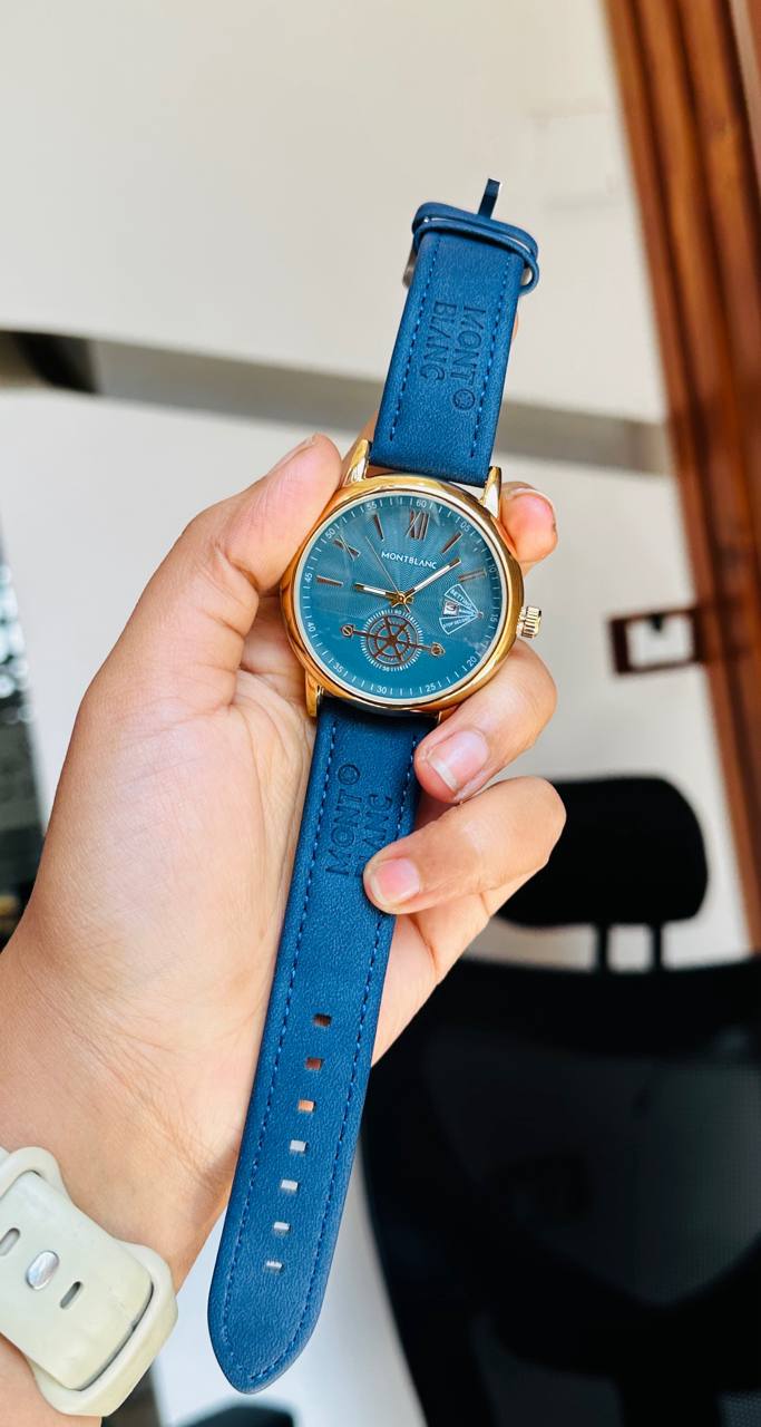 Montblanc Blue & Gold Elegance Watches