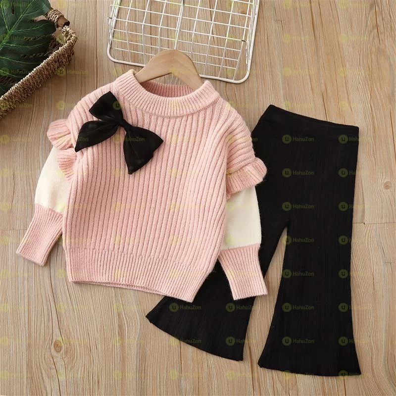 Toddler Girls Warm Sweater and Sweatpants
