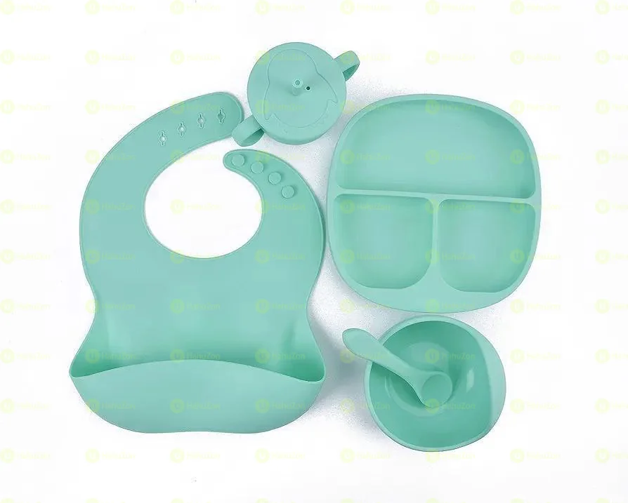 Premium Silicone Baby Feeding Set