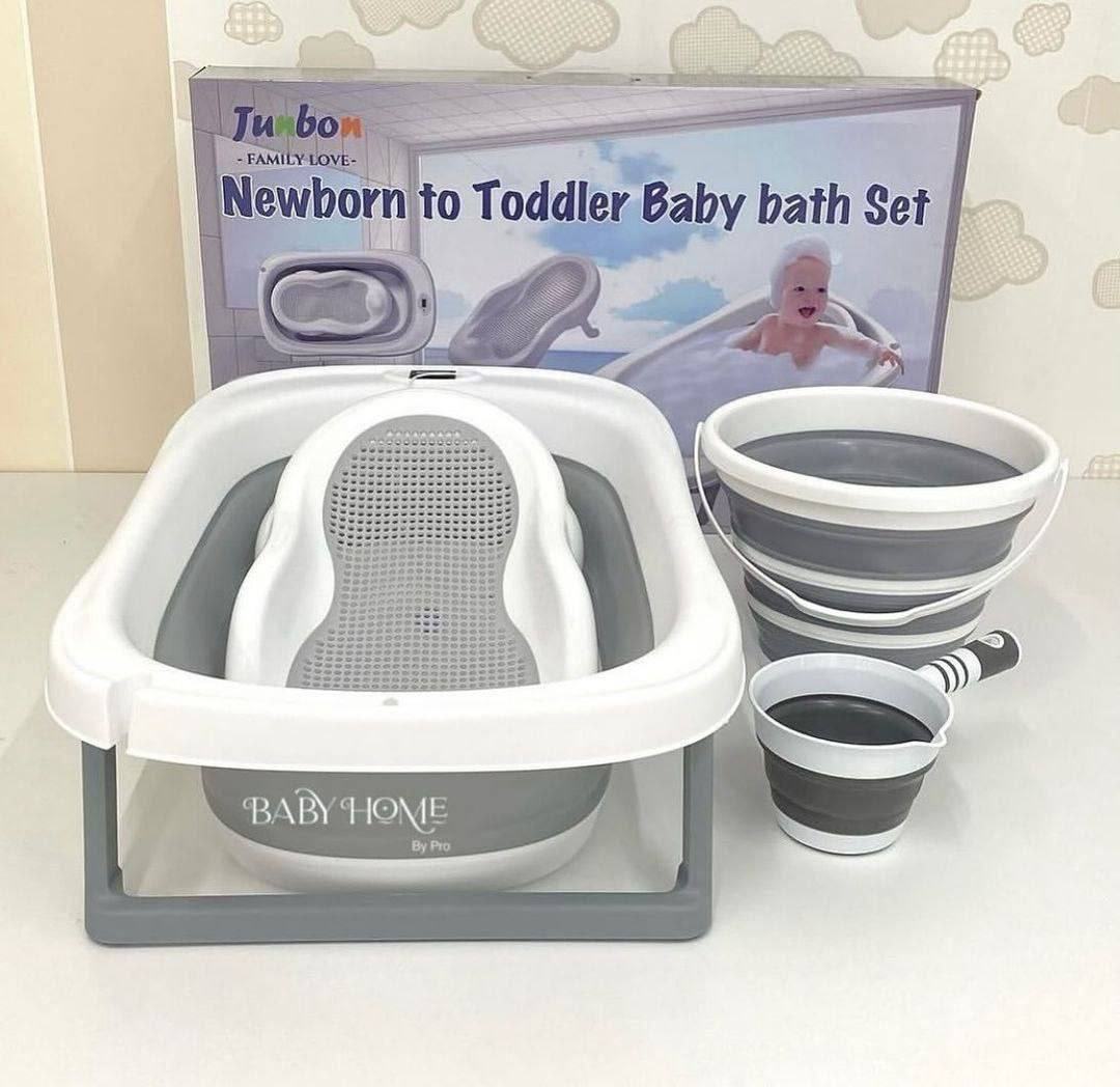 4-in-1 Foldable Baby Bath Tub With Accessories