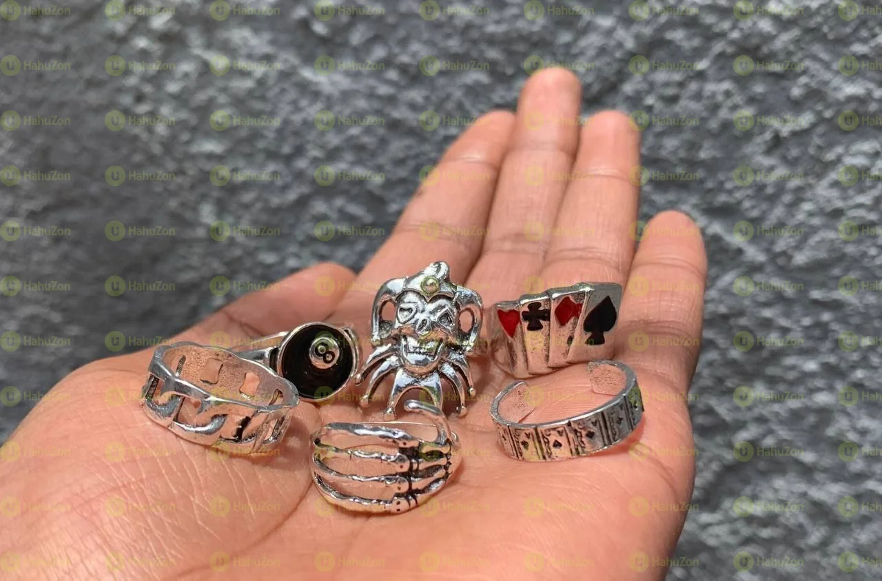 6 piece Set of Rings