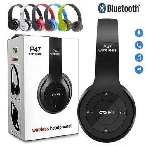 P47 Wireless Bluetooth Headphones.