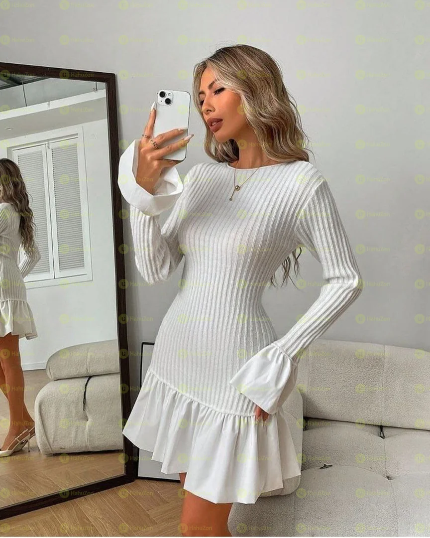 White Floral Midi Dresses