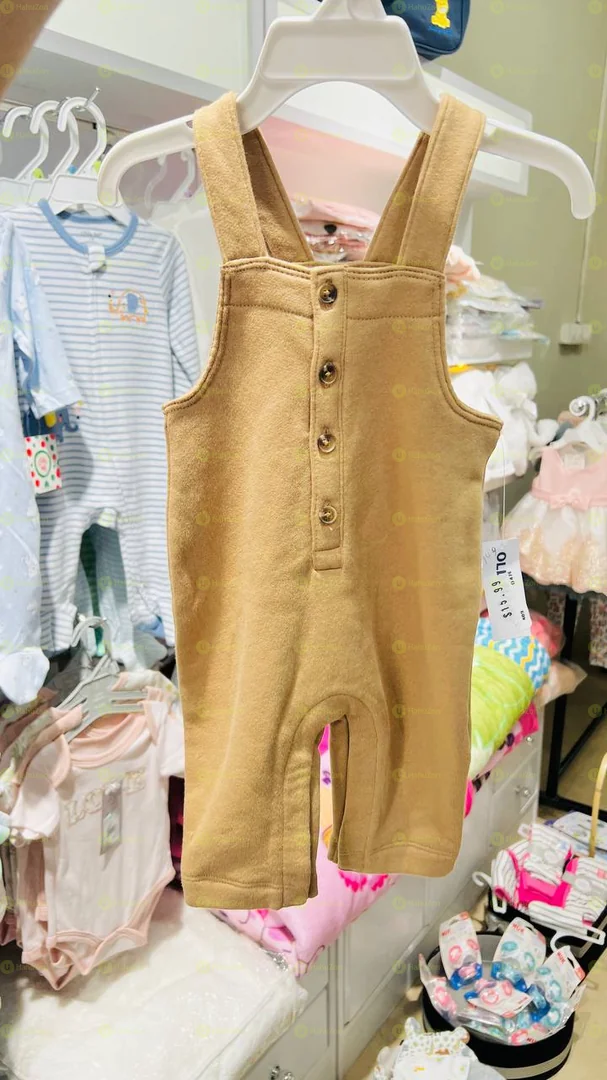 Old Bavy Button-Front Overalls for Baby
