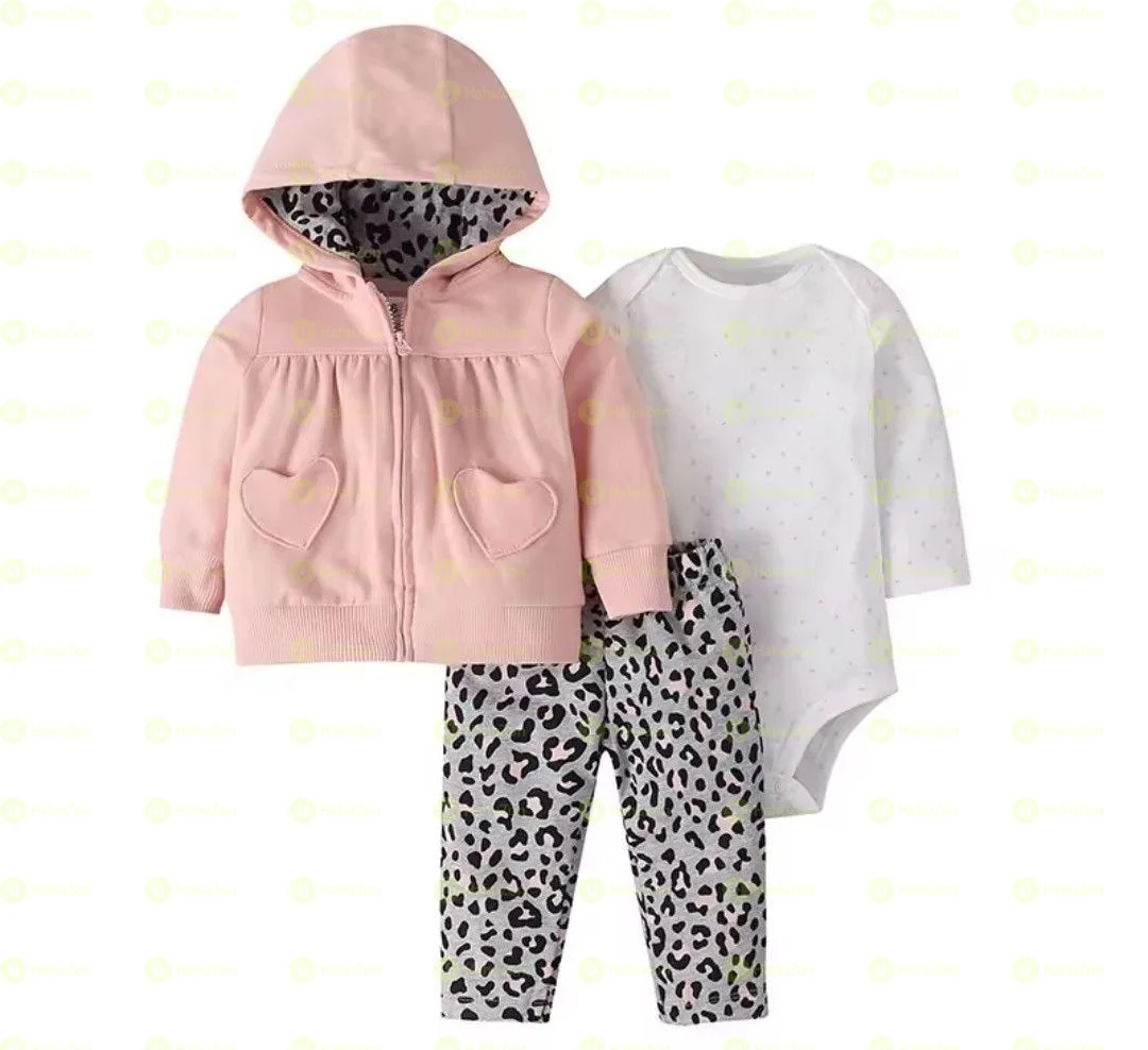 3 Pcs Baby Girls Outfit