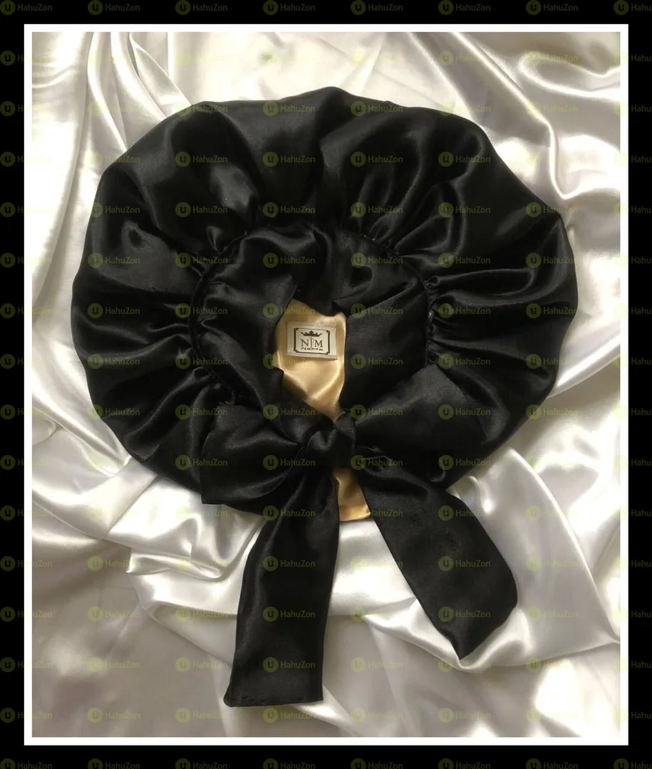 Golden with Black Edge tie Bonnet