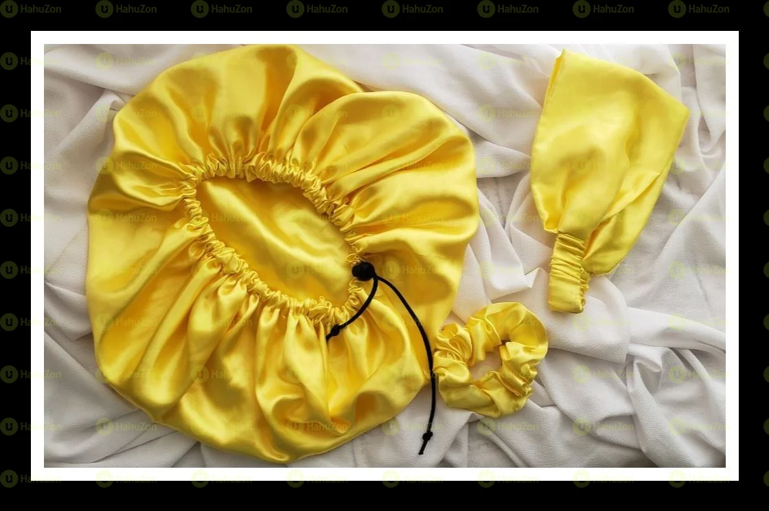 3 set Bonnet Headband and Scrunchie