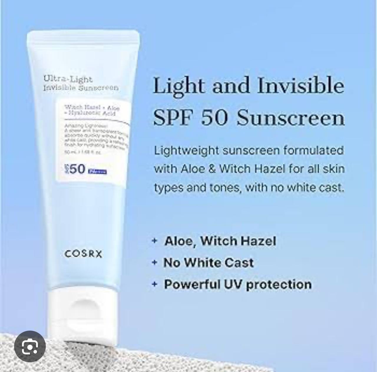 Cosrx Ultra Light Invisible Sunscreen