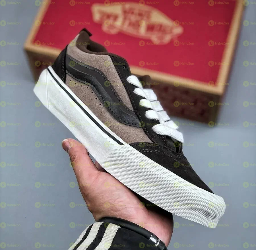 Vans KNU SKOOL Pop Brown Black White Men’s Shoes
