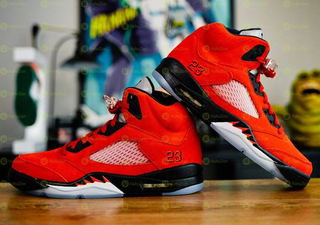 Air Jordan 5 Retro Raging Bull Red Mid Men’s Shoes