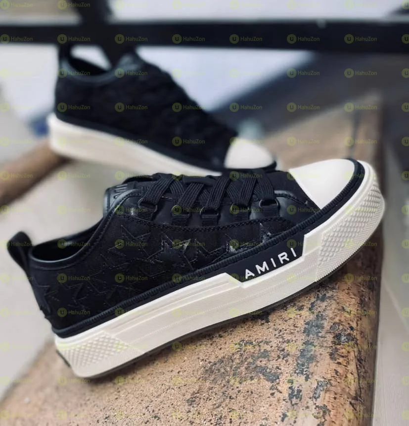 Amiri Star Court Low Black Glitter Men’s High Shoes