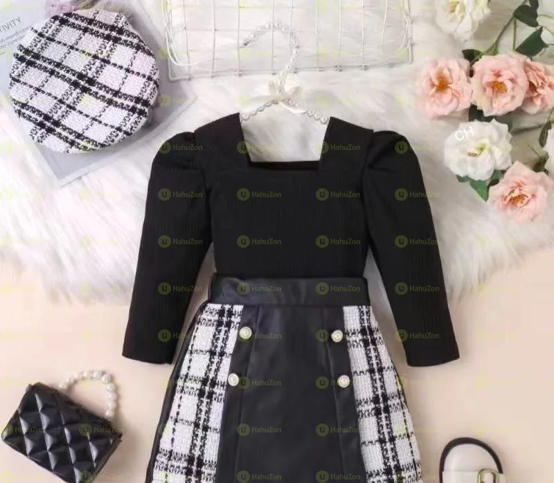 3 Pcs Elegant Set Kids Dresses
