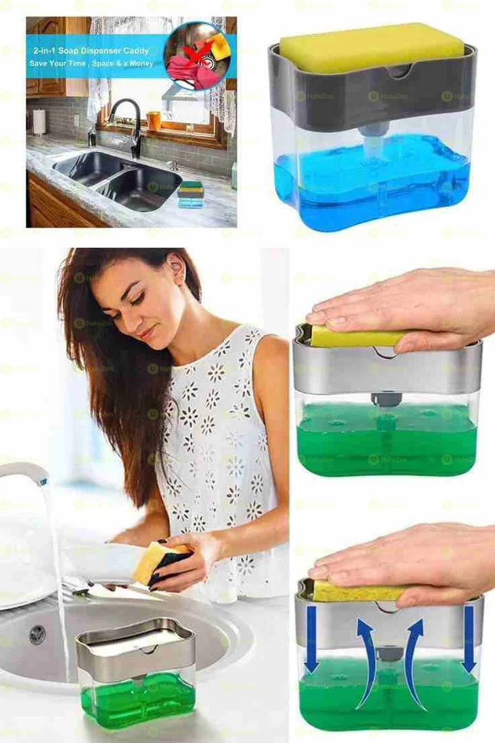 Soap Pump Dispenser with Sponge