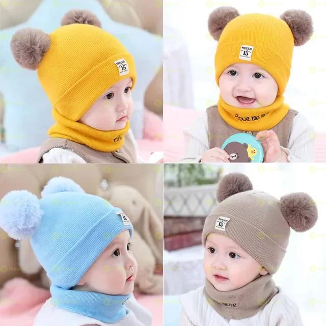 Kids Windproof Hat and Scarf