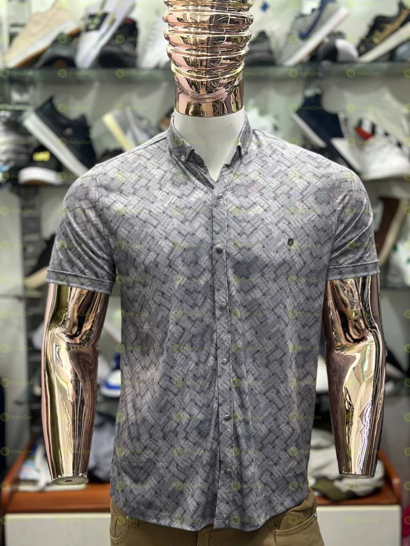 R&B  Textured Polo T-shirt and Shorts Set